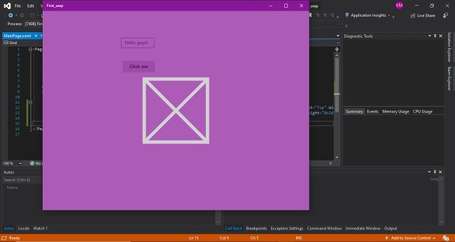 UWP - Create Simple Application By VS 2019